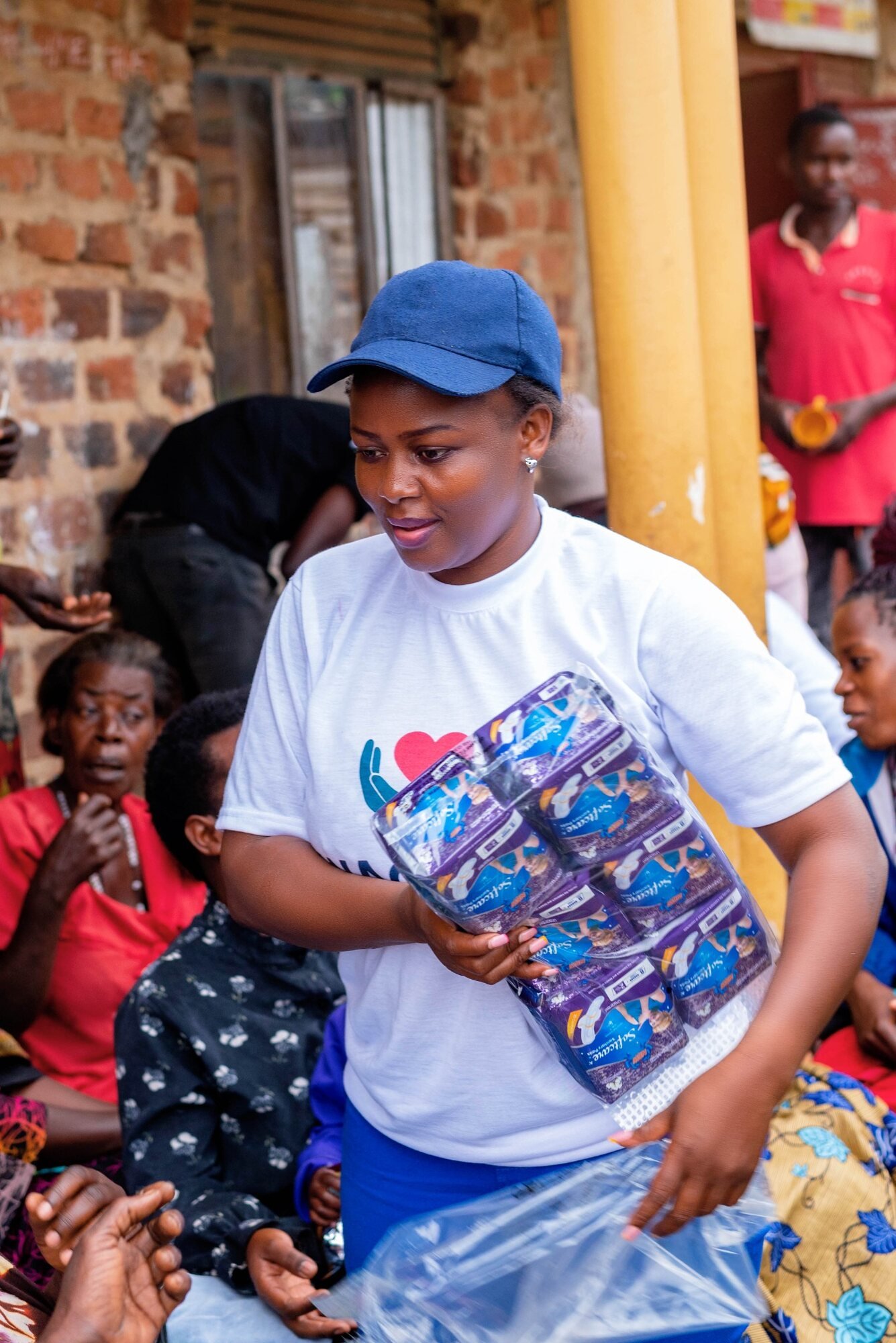 WVF volunteer supporting community members